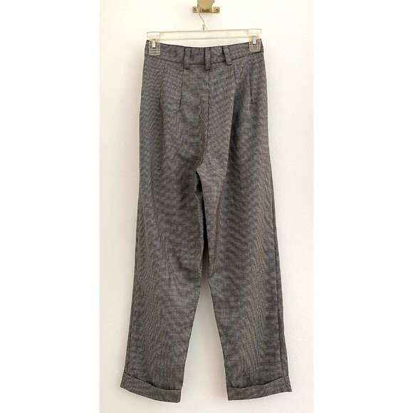 Caves Collect Wool Trousers – Black & Cream Mini Houndstooth (AU 8 / US 4–6) - Picture 4 of 9